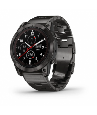 Garmin Fenix 7X Pro – Sapphire Solar Carbon Gray DLC Ti,Bracl.Ti 010-02778-30